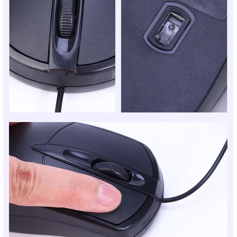 Unbranded USB 2.0 Optical Wired Scroll Wheel Mouse PC Laptop
