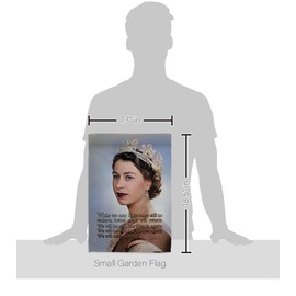 Queen Elizabeth II Flag Memorial Gifts Set Mailbox Hanger British Garden ation Wall Inspirational Quotes Art Home Decor Banner Tapestry, Made in USA