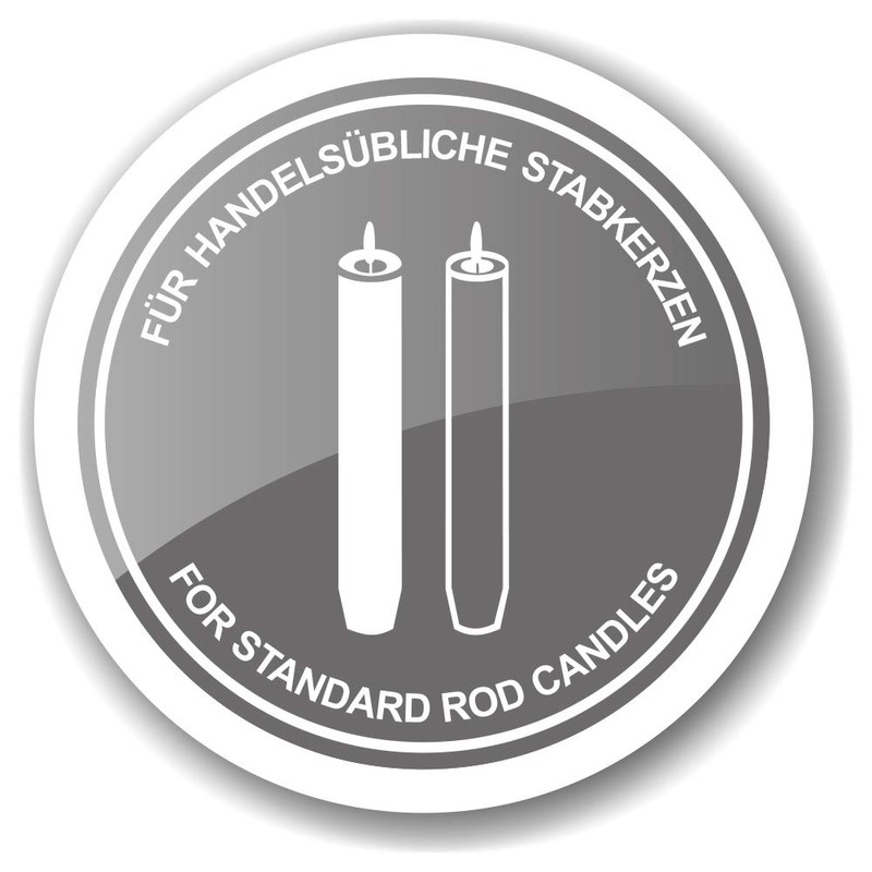 EDZARD Flaschenaufsatz für Kerzen (H 8 cm) - Kerzenständer, Deko