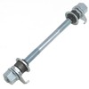 Meuey Lyot Silver Bicycle axle 3/8 Inch Bicycle Multiple Speed