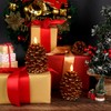 Homemory 2 Pcs Flameless Pine Cone Candle, LED Candles with