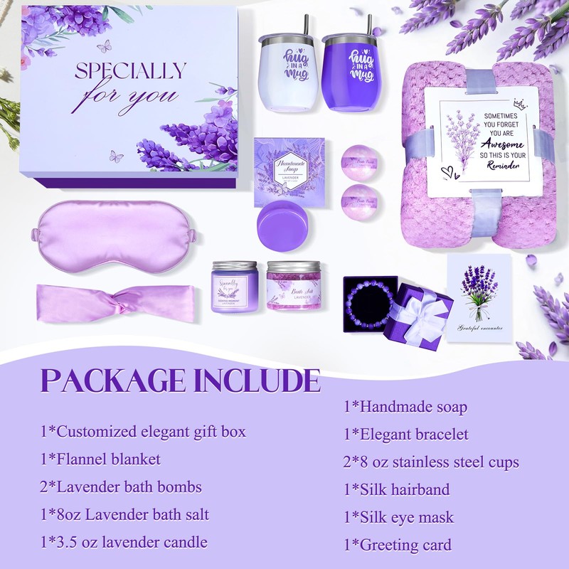 Self Care Gift Set for Women, Spa Wellness Care Package