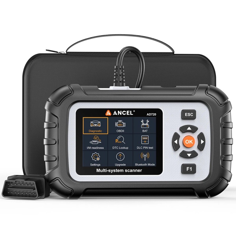 ANCEL AD720 OBD2 Scanner Diagnostic Tool ABS SRS Transmission Engine