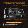DimFlux Headlight Assembly Compatible with 2003-2014 Chevy Express/SAVANA 1500, Fit