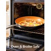 MICHELANGELO 10 Inch Copper Nonstick Frying Pan with Lid, Scratch