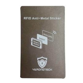 RFID Anti-Metal Cell Phone Sticker,RFID Blocking Anti Magnetic Signal Protect Material (Grey-1pc)