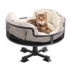 Modern Cat Desk Bed Metal Pet Desk Bed with Soft