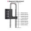 Cabinet Combination Padlock, U Shaped Stainless Steel Gym Locker Lock