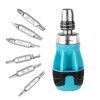 DURATECH Stubby Ratcheting Screwdriver 12-in-1 Multibit Short Screw Drivers New
