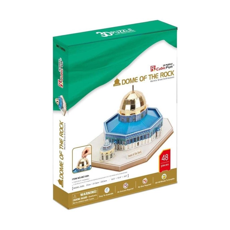 3D Puzzle Dome of the Rock Temple Mount Jerusalem Cubic