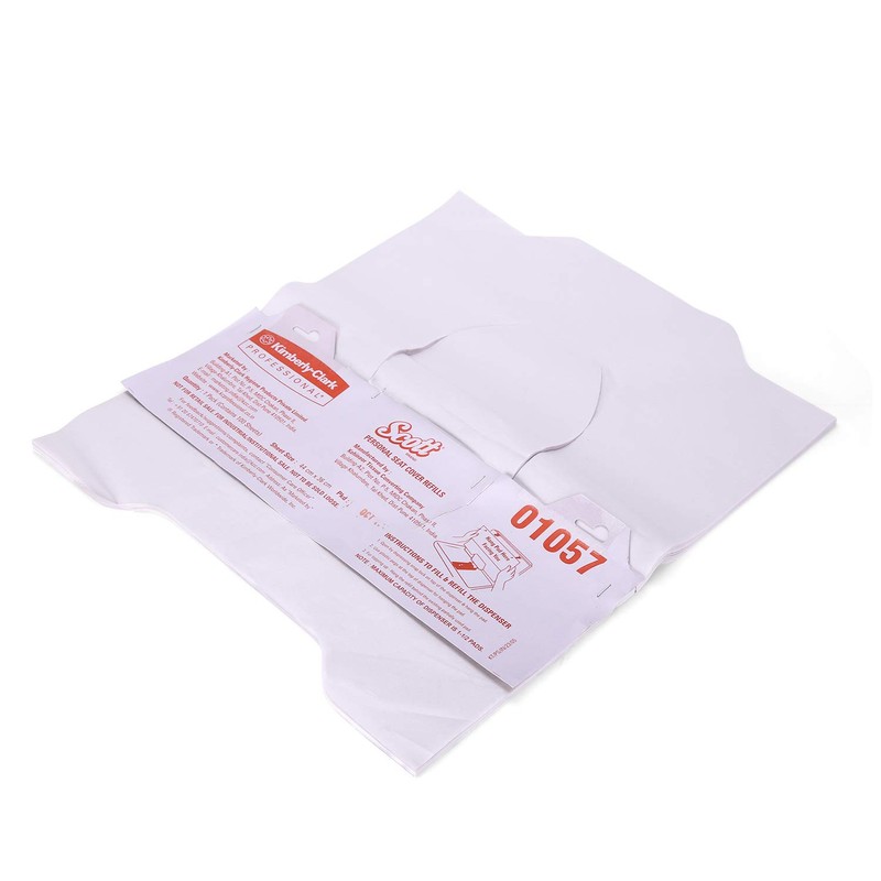 KIMBERLY-CLARK PROFESSIONAL SCOTT Personal Seats Sanitary Toilet Seat Covers, 125/Pack