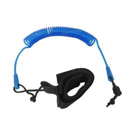 Suifaqi 2025 New Stand UP Paddle Board 10FT SUP Leash 5mm Coiled Spring Leg Rope Leash - Blue
