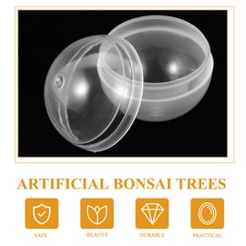 DOITOOL 50 Pcs Transparent Shell Candy Catcher Machine Clear Fillable Ball Gumball Machine Refills Mini Candy Dispenser Empty Toy Child Automatic Crane Machine Plastic