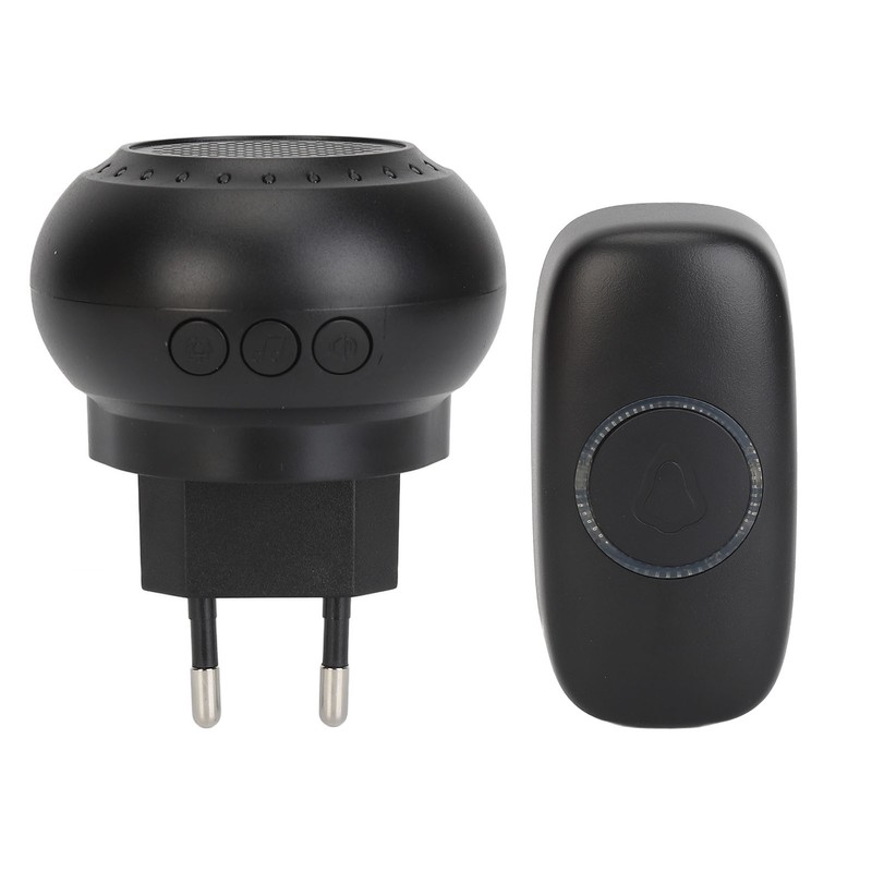 Wireless Doorbell Kit IP55 Waterproof Battery Operated 32 Melodies Cordless