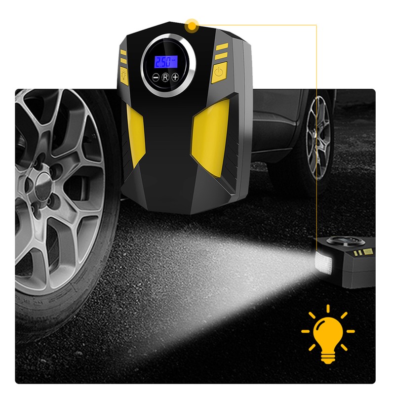 Digital Tire Inflator 12V DC Portable Air Compressor Pump 19