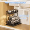 Zufudo 2 Pack Under Sink Organizers and Storage, 2 Tier