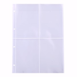 Anopono Postcard Storage File Postcard Size Vertical Binder Holder for Collectibles (20 Refills)