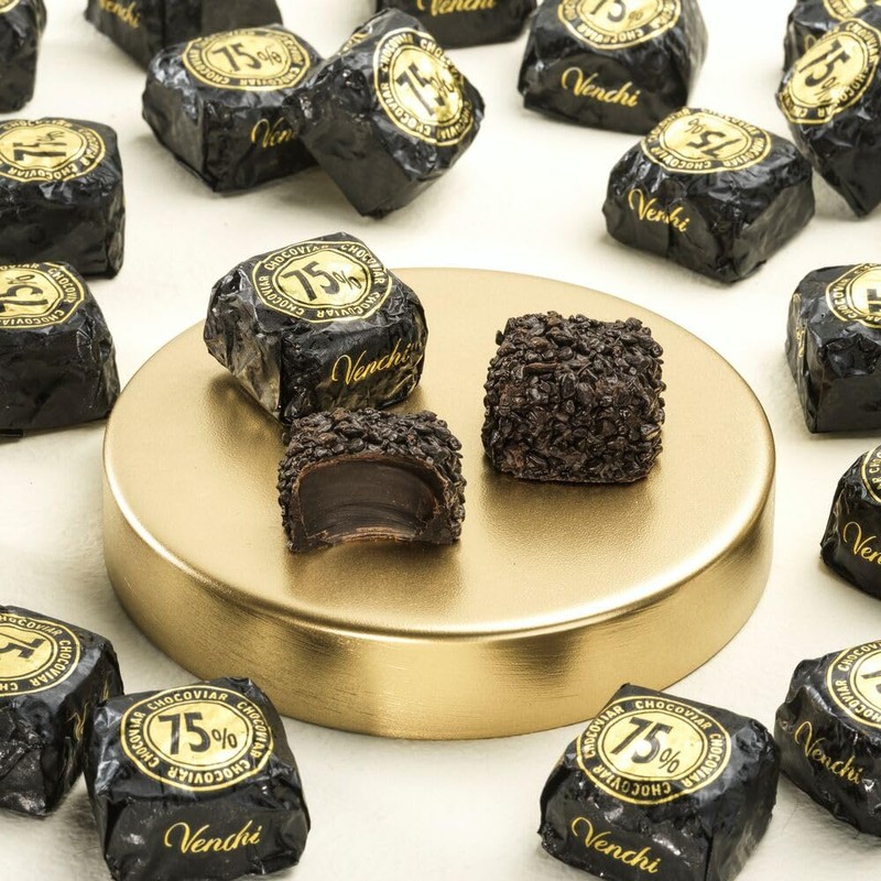 Venchi - Dark Chocolate Chocoviar Chocolates, Dark Chocolate Flavor, Chocolate