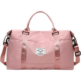 Travel duffel bag sports fitness bag shoulder weekender bag travel bag women's carry-on travel bag - Color: blue