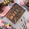 KMAAC Sun & Moon Printed Journal, Handmade Deckle Edge Old