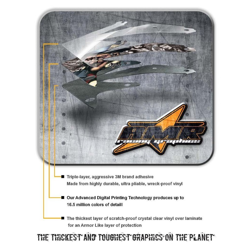 Flashback-AMRRACING MX Graphics decal kit fits Yamaha PW50 All years-Flashback