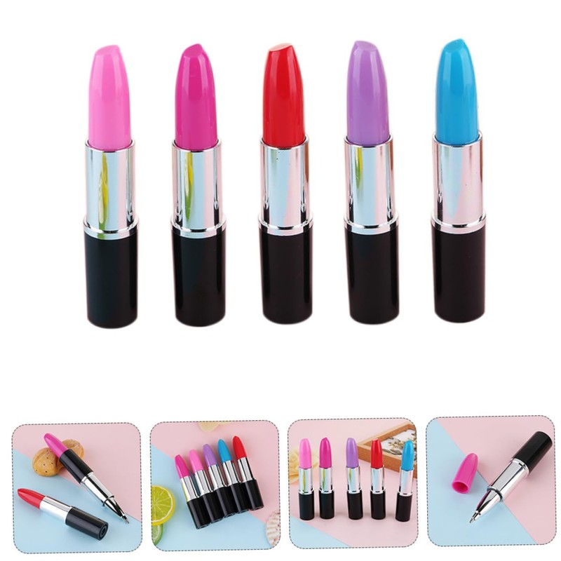 SHINEOFI 15pcs Ballpoint Pen Lipstick Gel Ink Pens Marker Pens