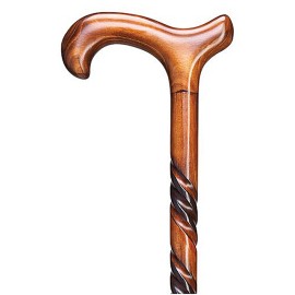 Kensington Row Collection BAVARIA MENS TRIPLE TWIST DERBY HANDLE WALKING STICK - MADE IN GERMANY