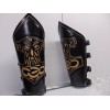 metaldevastation.com KAMPFAR.. LEATHER GAUNTLET THOR'S HAMMER.VIKING BLACK METAL...(MDLG0 - LEFT,