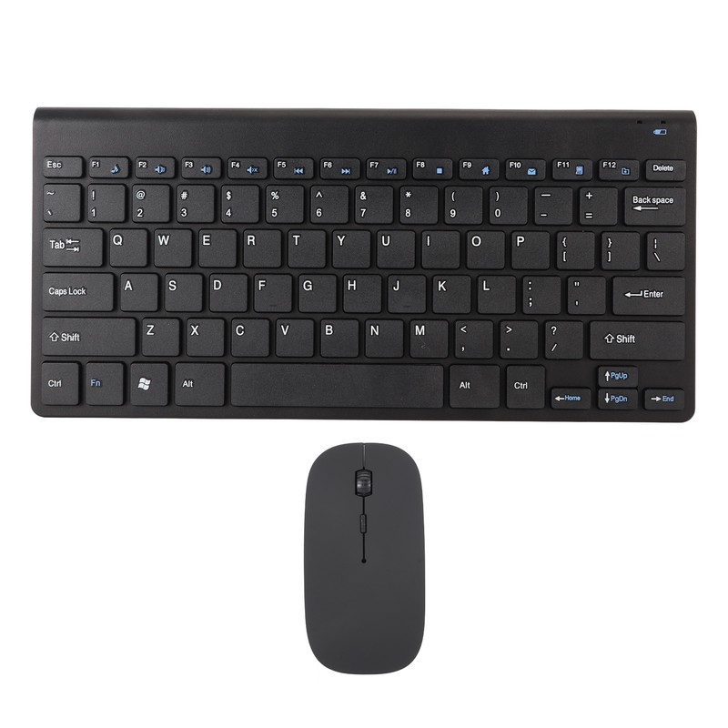 Smart Wireless Keyboard Mouse Kit Silent LED Indicator Waterproof Power