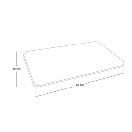 Vivezen - Wärmende oder kühlende Wärmflasche 10 x 22 cm mit abnehmbarem Bezug für alle Körperteile - Cosy - Mehrere Farben