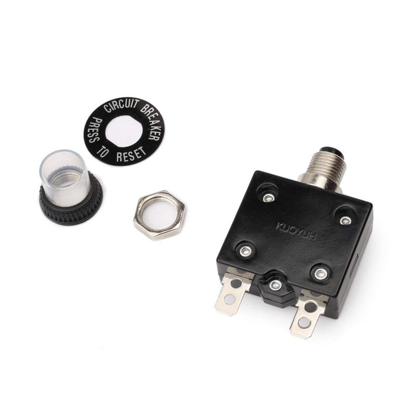 Clyxgs 98-15A Overload Protector, 15Amp Push Button Manual Reset Circuit