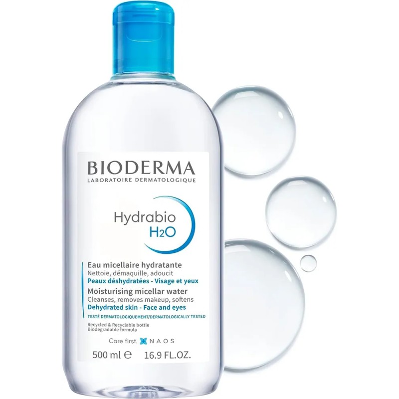 Bioderma Agua Micelar Hydrabio H2o De 500ml Piel Seca