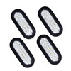 NPAUTO 6" Oval LED Trailer Lights 24 White LED Reverse