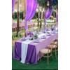 HASJOIN 10 Pack Purple Tablecloth 60x102 inch Polyester Fabric Tablecloths