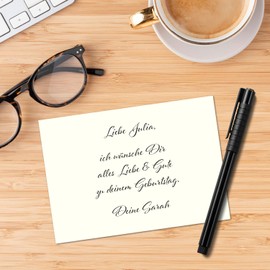 100 Single Cards DIN B6-12.0 x 17.0 cm - 240 g/m² - Natural White - Coloured Card - Craft Card - Blank Postcards