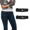 Lusofie 2pcs No Buckle Belt Women，Belt Elastic Comfortable Invisible Belt