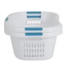 Rubbermaid Laundry Basket XL Hip-Hugger Basket 2.1-Bushel White Laundry Storage/Bathroom/Bedroom/Home