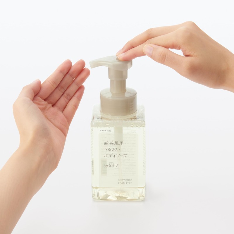 MUJI 83451554 Moisturizing Body Soap for Sensitive Skin, Foam Type,