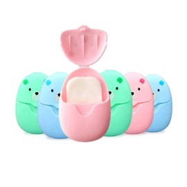 Portable Travel Soap Paper Sheets, 6 Boxes 300 Sheets Mini Disposable Paper Soap Sheets,Travel Soap Paper Sheets Disposable Soap Paper,Disposable Paper Soap Sheets Hand Washing Bath Scented Paper Soap