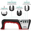 Mueller 4-in-1 Knife Sharpener [4 Stage] with a Pair of