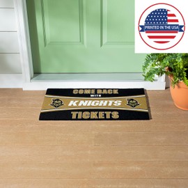 Team Sports America University of Central Florida | Indoor and Outdoor Entryway | 28 x 16 Inches | Non Slip Back | Welcome Floor Mats | Muddy Dog Paws | Front Door Entrance Home Décor