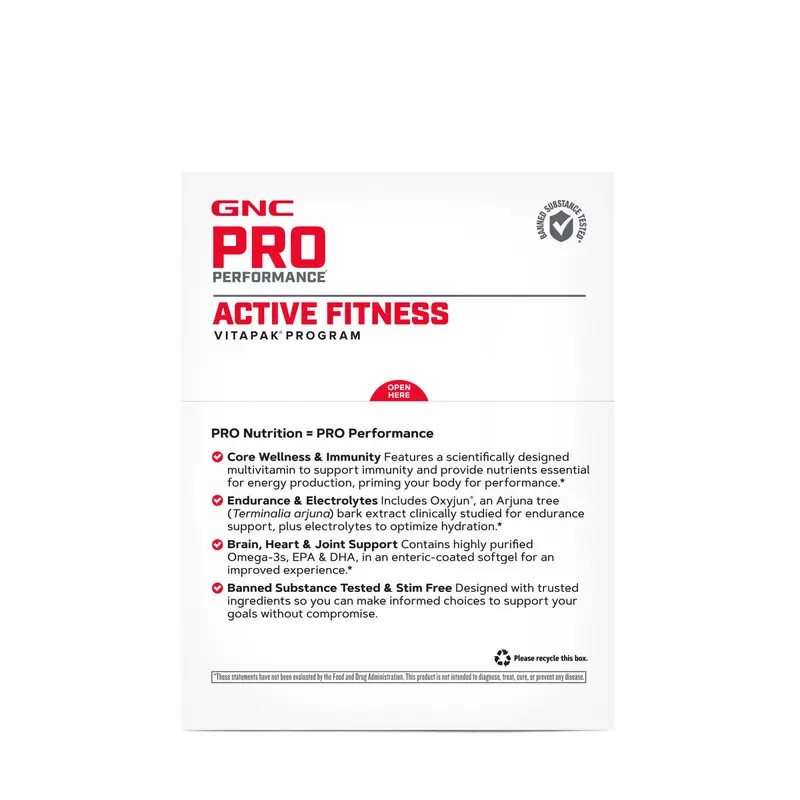 GNC Pro Performance Active Fitness Vitapak – 30 Servings |