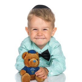Rite Lite Hanukkah Teddy Bear - Chanukah Plush Toy, Perfect Chanukah Gift for Kids, Jewish Holiday Party Favors Decorations Goodie Bag Festival of Lights