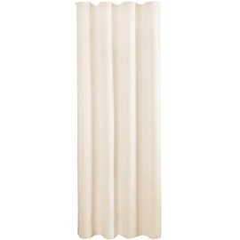 Decorative curtain opaque universal ribbon tape micro satin., beige, 140x245 cm