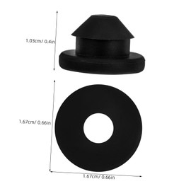 Mipcase 100Pcs Rubber Cable Grommets for Metal Posts Hole Protective Sleeves Weatherproof Wire Protector for Indoor Outdoor Use Durable Wear Resistant Cable Sleeves