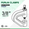 Highcraft PCLMPPL38-5 Heavy Duty Industrial Purlin Beam Clamp for 3/8''