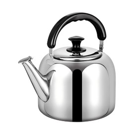 OURELUX Whistling Stovetop Tea Kettle,Food Grade 316 Stainless Steel,Hot Water Fast to Boil,Stovetop Kettle with Ergonomic Handle,3.1 Quart Capacity