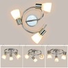 DLLT Modern Led Track Lighting Fixtures, 3 Lights Round Ceiling