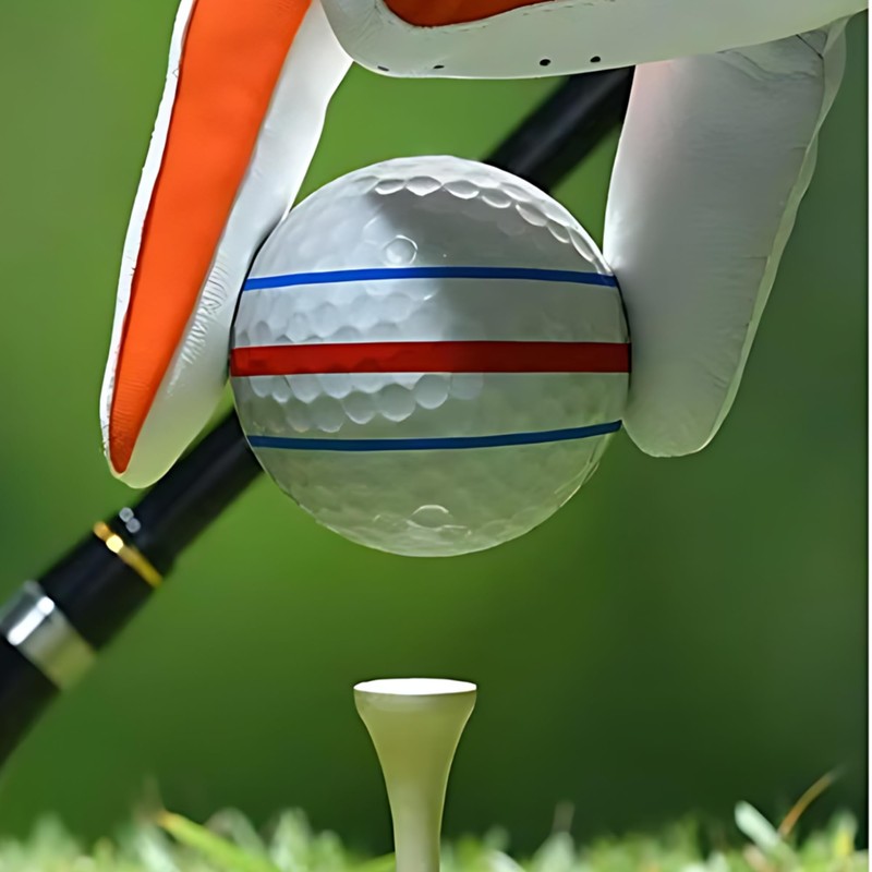 Aurum And Adorn Golf Ball Marker - 360-Degree Triple 3-Line