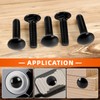 MewuDecor 5/16-18 x 3" Carriage Bolts, Stainless Steel 18-8 (304),